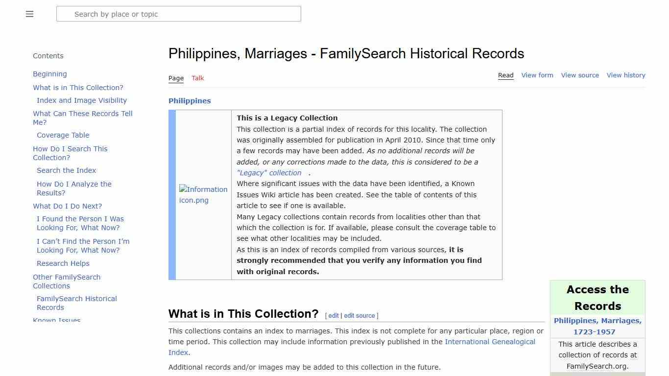 Philippines, Marriages - FamilySearch Historical Records • FamilySearch